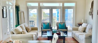 Lovely luxury home 75yds to beach, wonderful views, pool & screened porches.