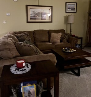 Een smart-tv, een open haard, videogames en een dvd-speler