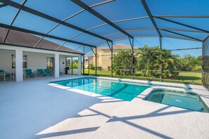 A heated pool