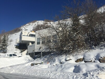 Private High East Bench Private Touring Bike Ski Touring Snow Pools Powder Mountain 