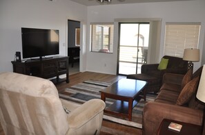 Televisión, reproductor de DVD y videoteca 