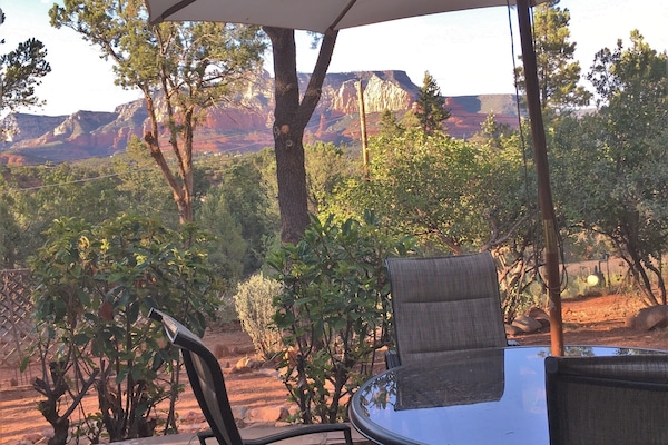 Flagstone Deck Off Living Room great for dinning outdoors with views