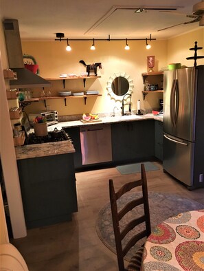 Fridge, oven, stovetop, dishwasher