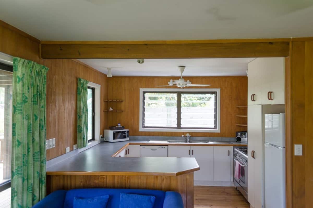 3 bedroom riverview villa | private kitchen | full-sized fridge, microwave, electric kettle, toaster