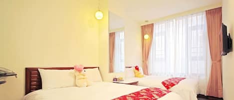 標準四人房 | 免費 Wi-Fi、床單