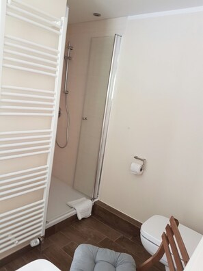 Apartment, 1 Queen Bed with Sofa bed, Non Smoking | Bathroom | Shower, hair dryer, bathrobes, towels - Fewo-Sigmaringen (Sigmaringen)