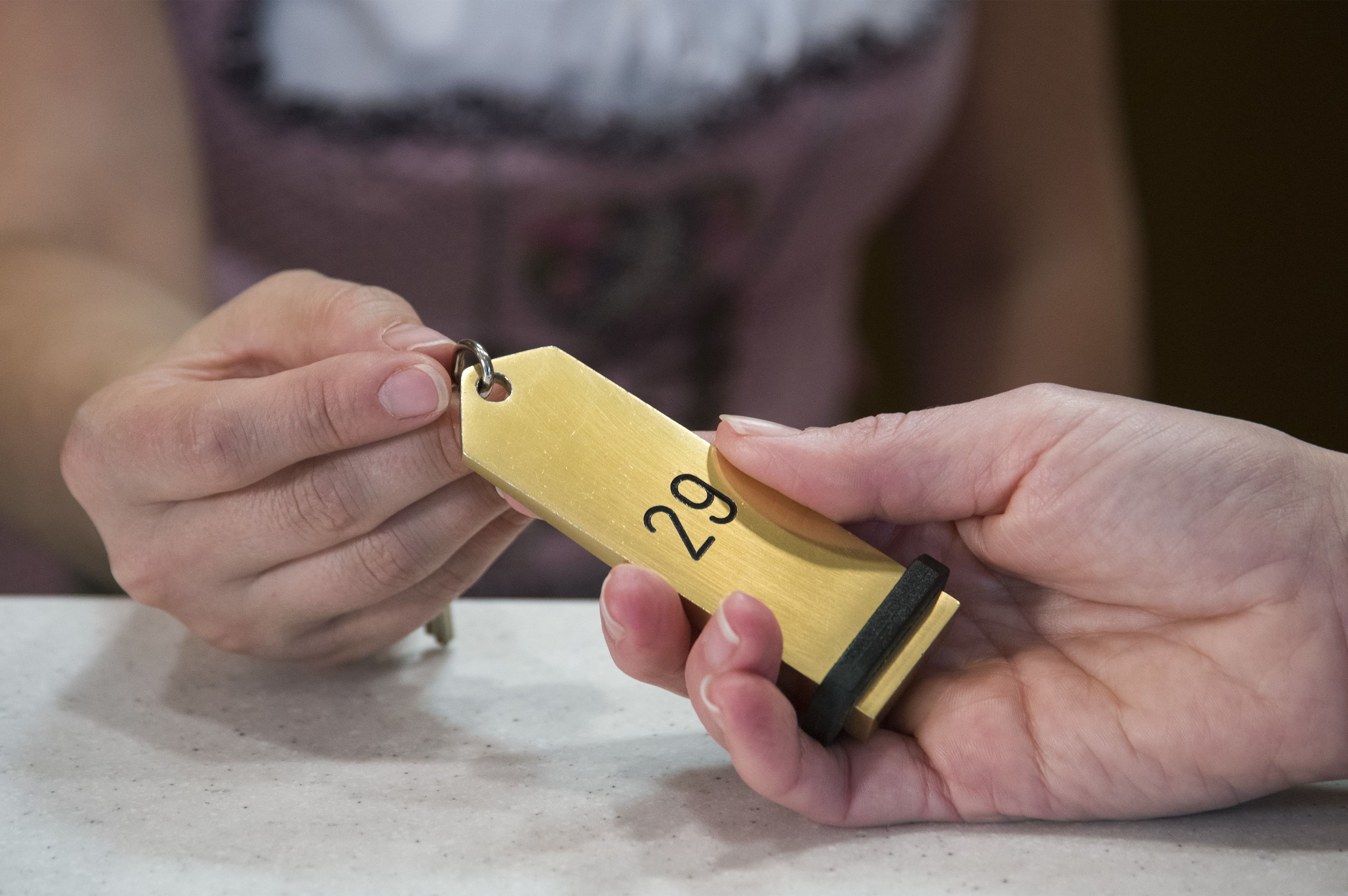 check-in/check-out kiosk