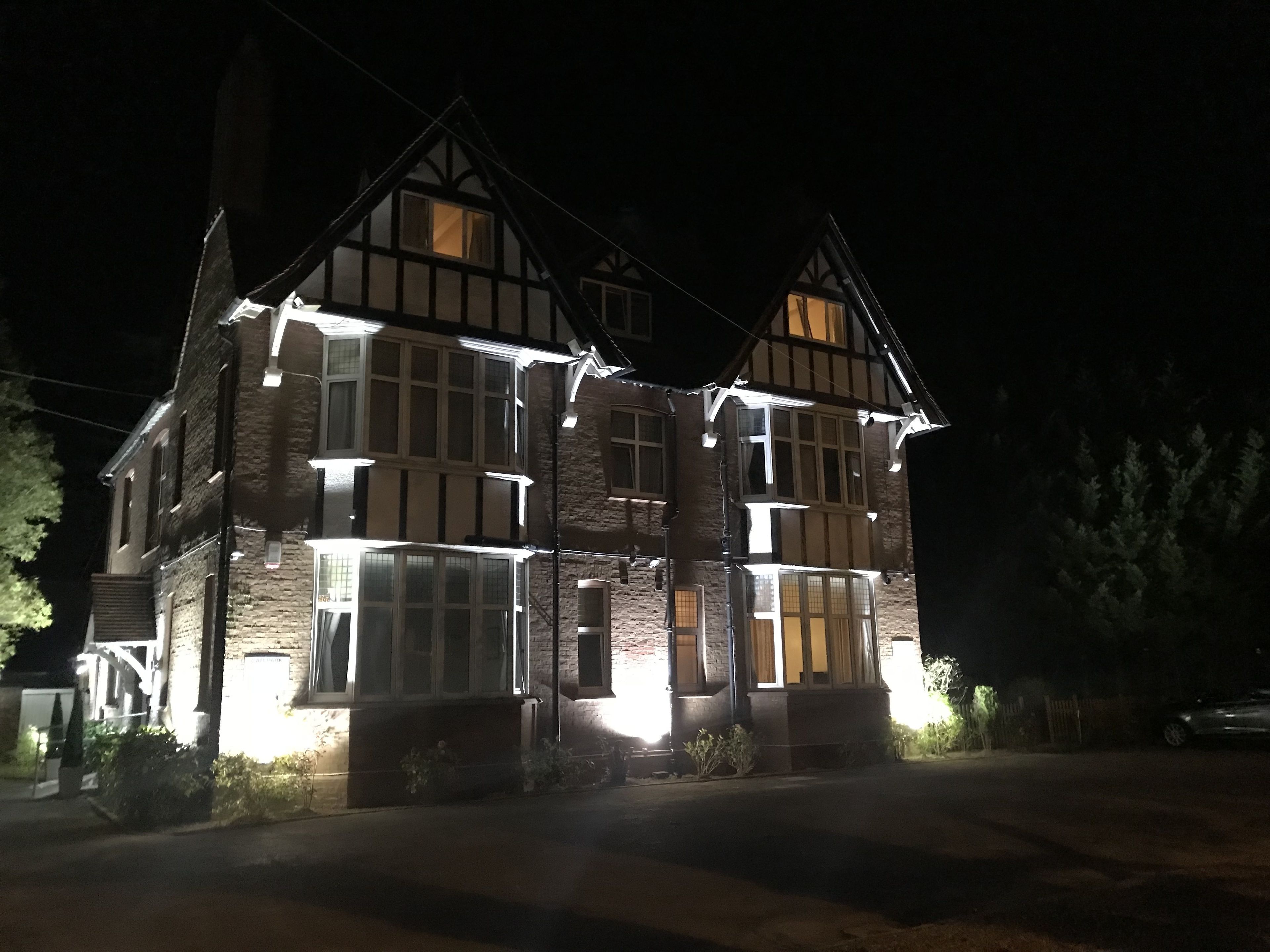 front of property – evening/night