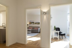 Apartment, 2 Bedrooms | Living area | Flat-screen TV, iPod dock - acora Kiel Living the City (Kiel)