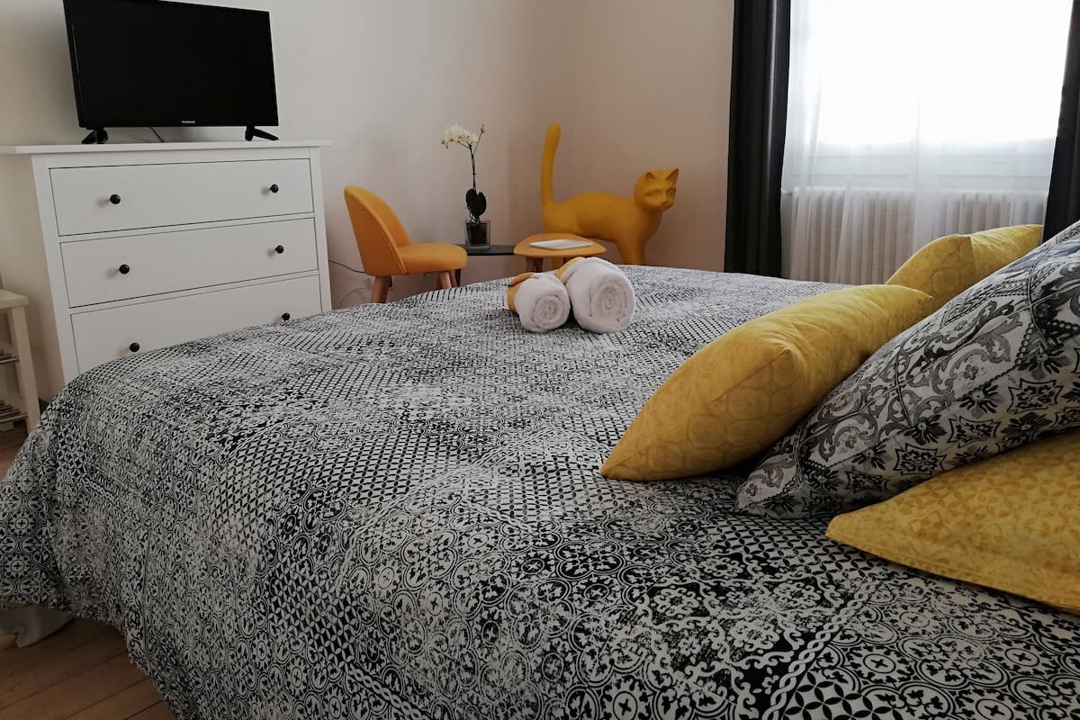Double Room | Peralatan tempat tidur hipoalergenik, dihias secara berasingan