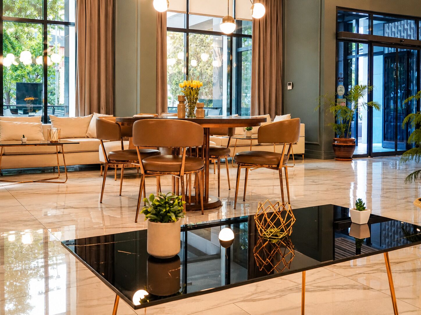 Lobby sitting area