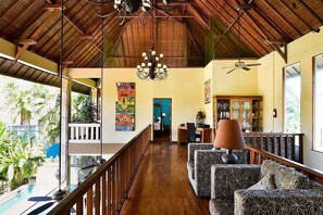 Villa | Living area | 32-inch LCD TV with cable channels - Bali Mystique Apartment (Seminyak)