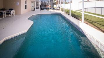 Family Villa, Private Pool, Garden Area | Pool | Seasonal outdoor pool, sun loungers