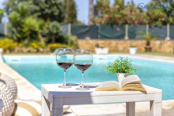 Outdoor pool - Villa Sporting for a sport and wellness holiday close to the beach with tennis (Alghero)