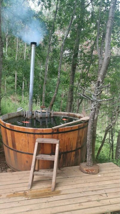 Cabaña con Tinaja Lago Lleu Lleu