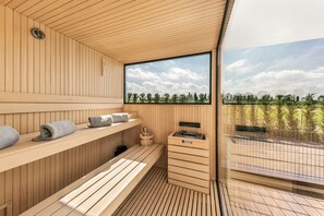 Couples treatment room(s), sauna, hot tub, steam room, body treatments