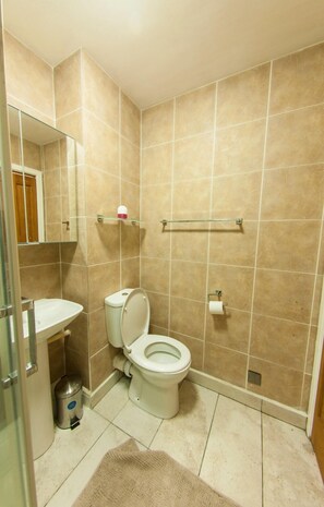 公寓 (1 Bedroom) | 浴室 | 免費梳洗用品、風筒、提供毛巾