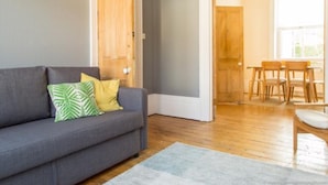 House (3 Bedrooms) | Living area | 40-inch TV with digital channels, fireplace - Classic Victorian House Sleeps 8 in East Brighton (Brighton)