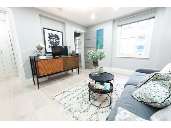 아파트 (1 Bedroom) | 거실 공간 | TV