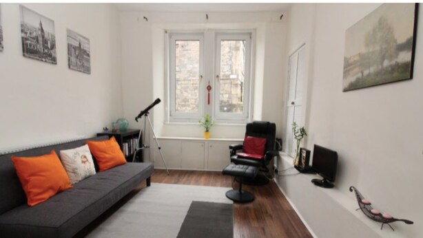 Living area - Quaint and Cozy City Centre Apartment Ideal for 3 (Edinburgh)