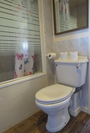 公寓 (1 Bedroom) | 浴室 | 浴缸、免费洗浴用品、吹风机、毛巾