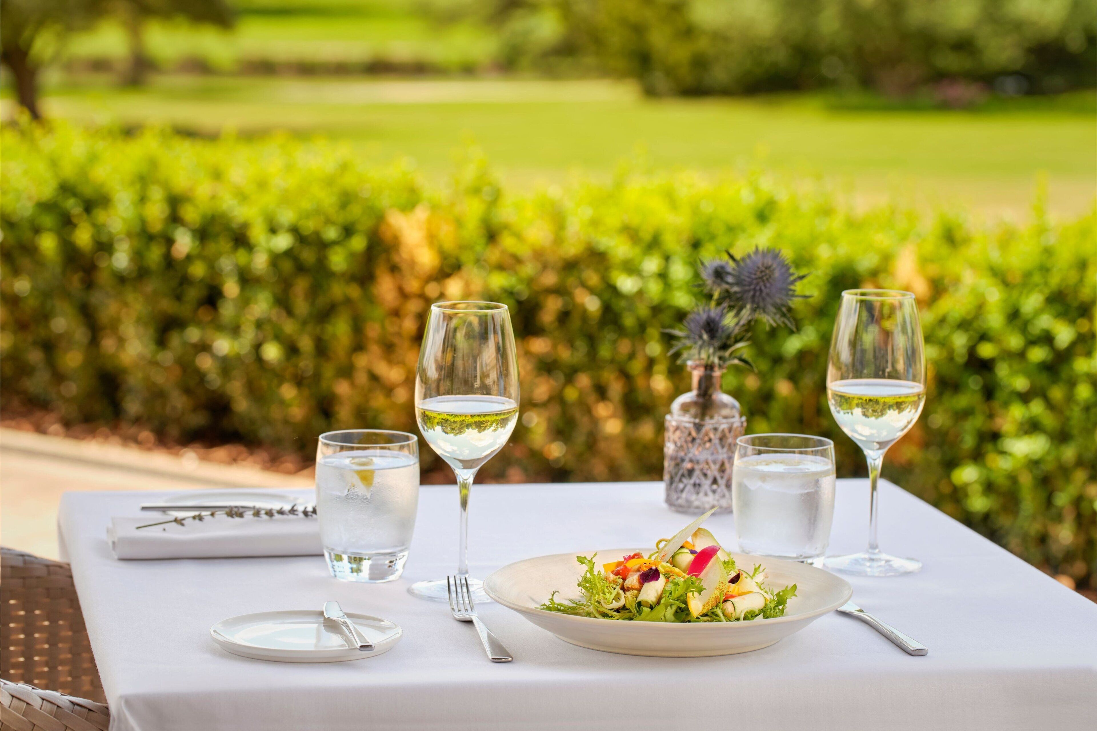 breakfast, lunch, dinner served; british cuisine, pool views