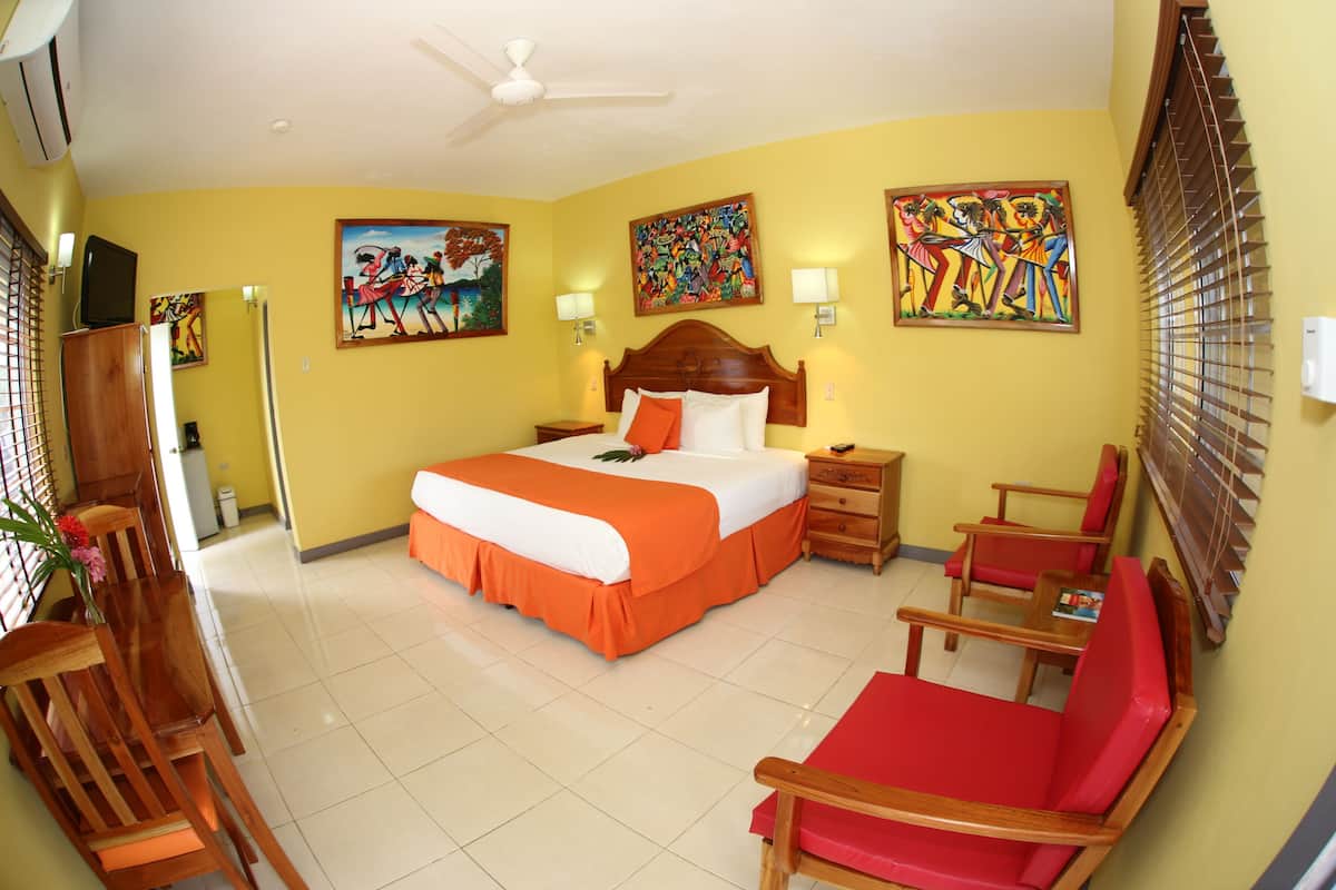 superior room, 1 king bed | in-room safe, blackout curtains, iron/ironing board, free wifi