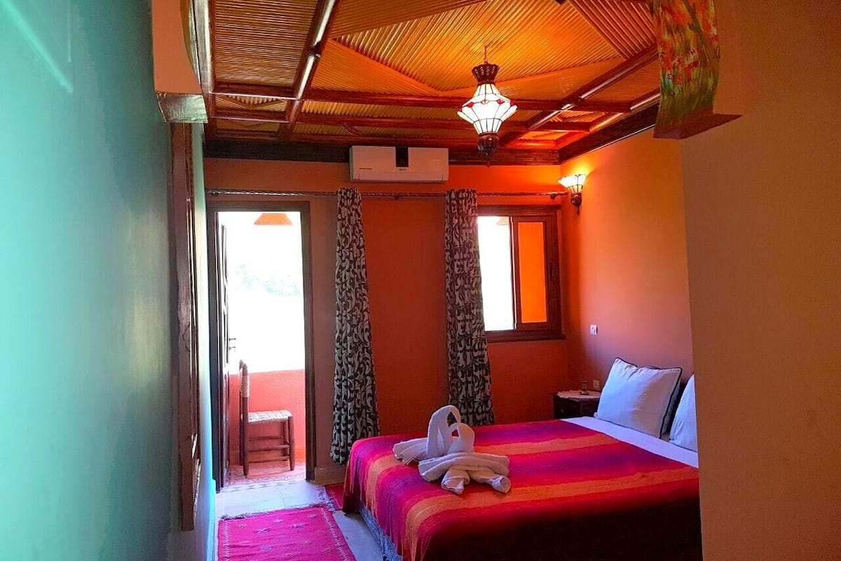 Chambre Double, balcon, vue montagne (Imlil) | Décoration personnalisée, ameublement personnalisé, rideaux occultants