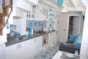 Elite House, Non Smoking, Sea View | Private kitchen | Full-sized fridge, oven, stovetop, dishwasher