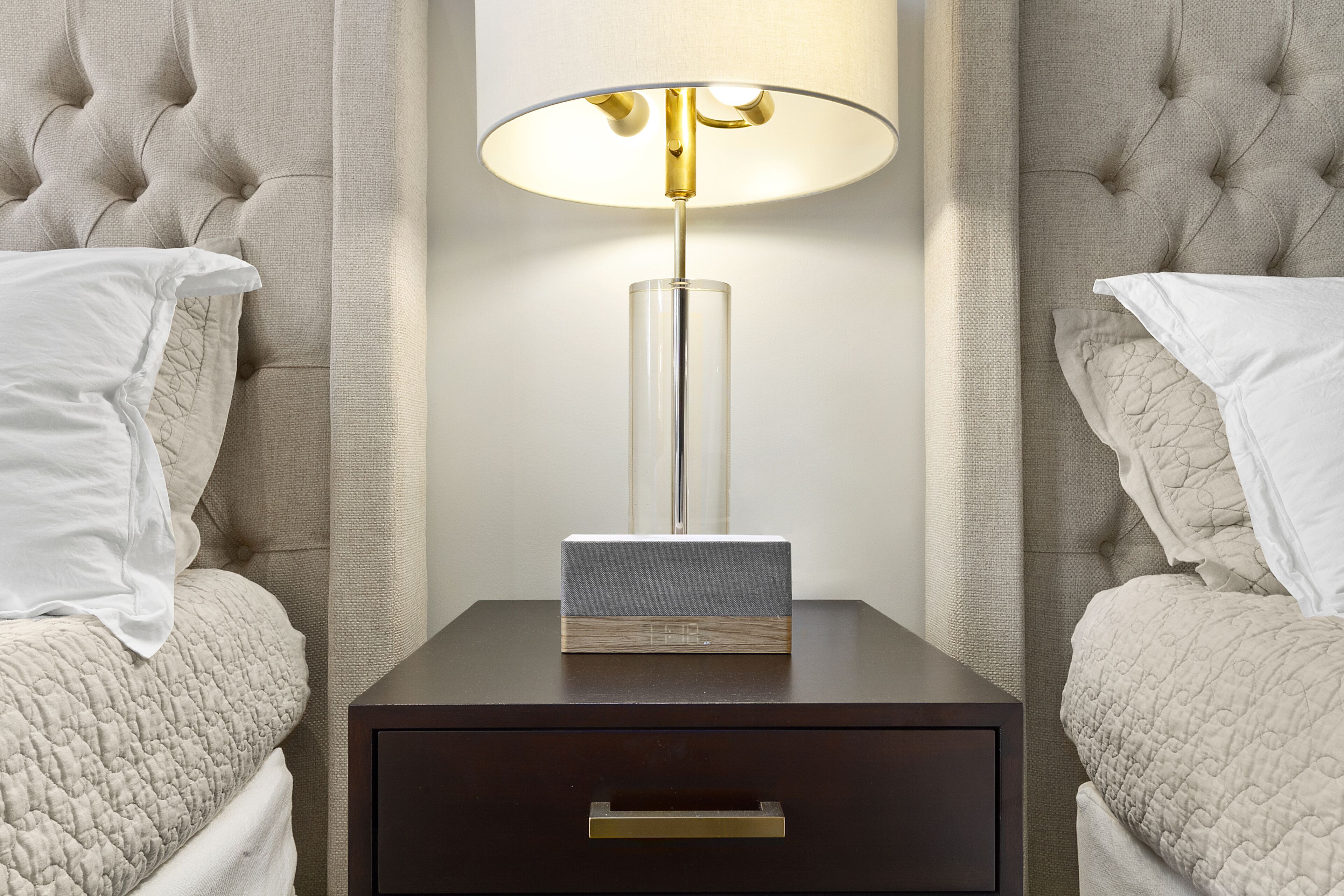 luxury suite, 2 queen beds w/ patio | hypo-allergenic bedding, in-room safe, desk, laptop workspace