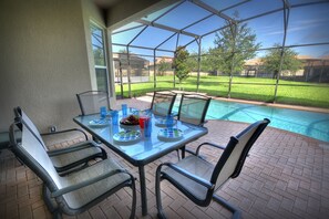 Villa, 5 Bedrooms, Private Pool | Terrace/patio - 5BR 5BA Home in Windsor HIlls by CV-2622 (Kissimmee)