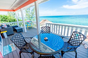 Outdoor dining - Sandy Shoes, Russell Island , Bahamas (Spanish Wells)