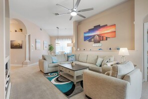 TV, DVD player, stereo