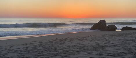 Beach nearby, sun-loungers