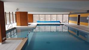 Indoor pool, a heated pool