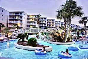 A heated pool