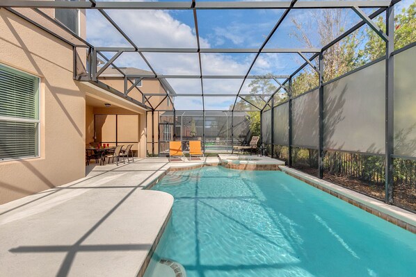 A heated pool