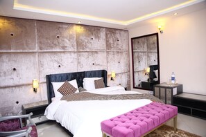 Royal Suite, 2 Bedrooms | Desk, iron/ironing board, bed sheets