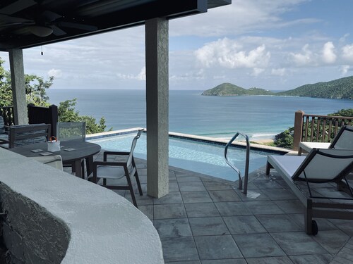 Prettyview Villa above Wyndham Lambert Beach Resort