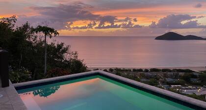 Prettyview Villa above Wyndham Lambert Beach Resort