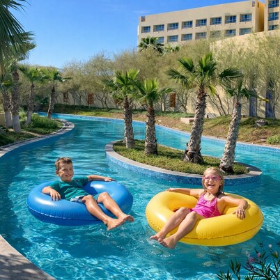 Private Pool Villa with Mayan Palace Resort Access Sleeps 8 Pet Friendly Stays++