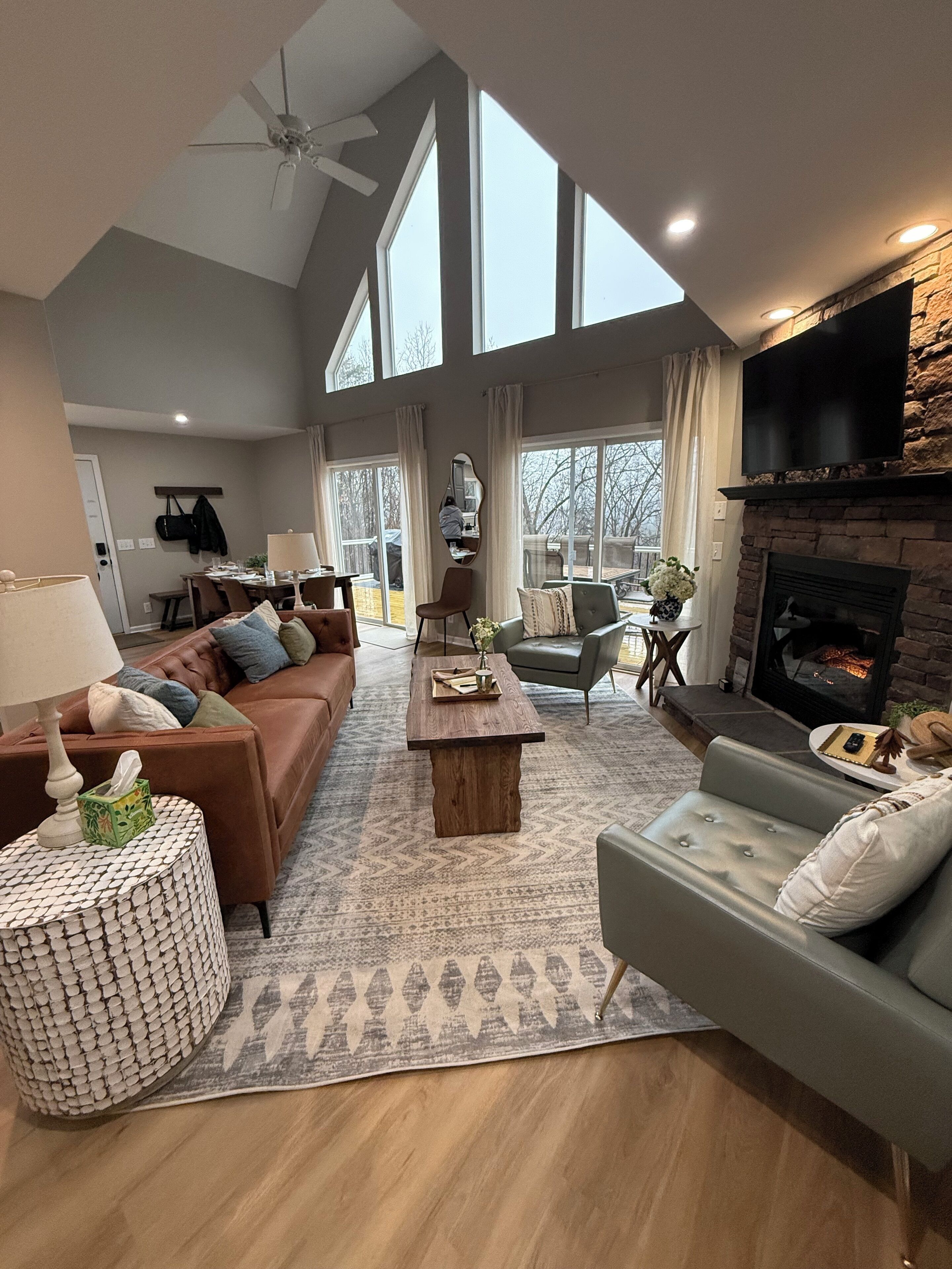 Tv, pejs, dvd-afspiller, bordtennisbord