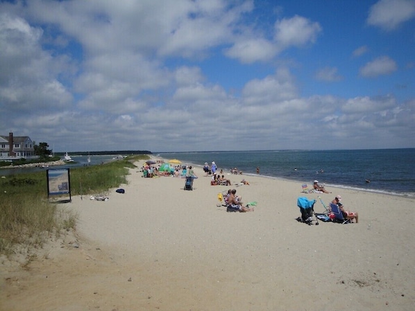 Guests can enjoy the beach with its clear views and calm atmosphere.