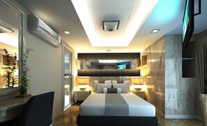 Superior Double Room | Minibar, in-room safe, desk, blackout drapes - Destiny Hotel Pratunam (Bangkok)