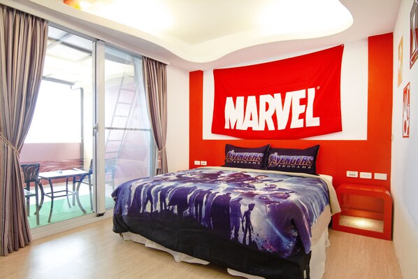 Comfort Double Room, 1 Queen Bed, City View | Individually furnished, desk, blackout drapes, soundproofing - Ola beaches (Hengchun)