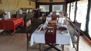 Breakfast, lunch and dinner served  - Serengeti Tanzania Bush Camps (Serengeti)