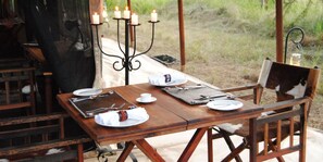 Breakfast, lunch and dinner served - Serengeti Tanzania Bush Camps (Serengeti)