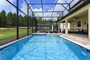 2 outdoor pools, free pool cabanas, pool umbrellas - Je57433 - Champions Gate Resort - 8 Bed 5 Baths Villa (Davenport)