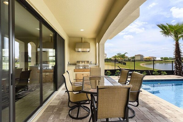 Outdoor dining - Je52915 - Reunion Resort - 5 Bed 5 Baths Villa (Kissimmee)
