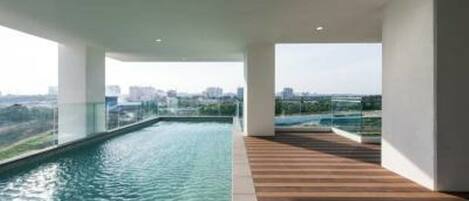 Indoor pool, outdoor pool